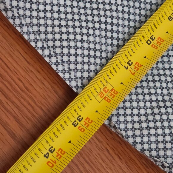 Peter Millar Shirt Men's Medium Black Mint Geometric Diamond Button Down Pocket - Picture 11 of 11